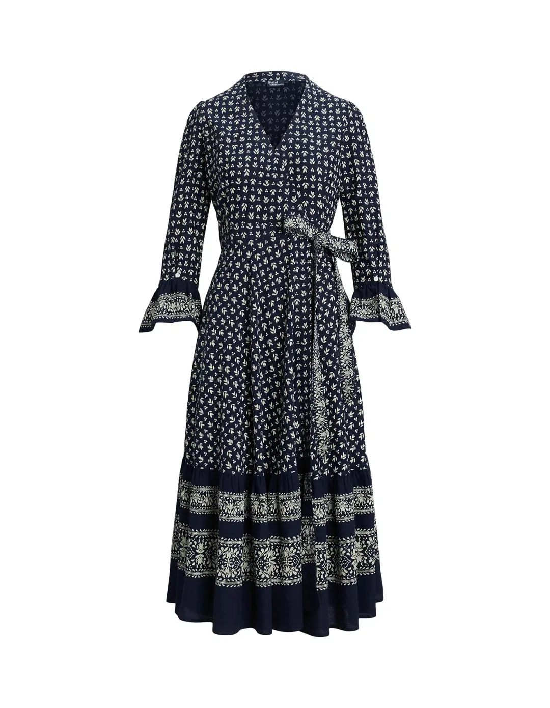 Polo Ralph Lauren Floral Print Wrap Dress Size AU 4 for rent on The Volte - main image