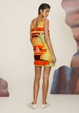 Alemais Palm Island V Neck Mini Dress Multi Size 6 for rent on The Volte - image 3