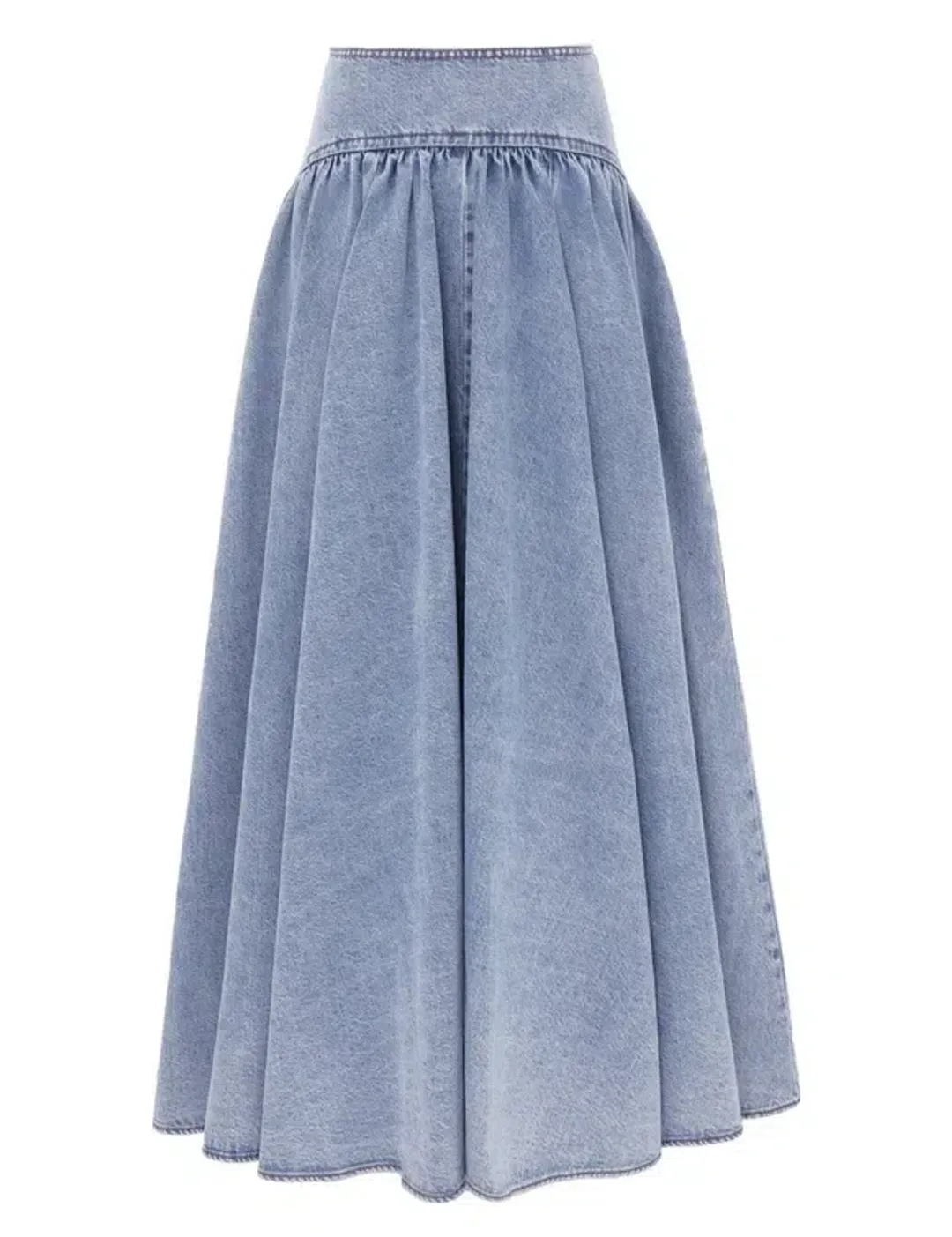 Zimmerman Circle Denim Skirt Sea Foam Size 8/S for rent on The Volte - main image