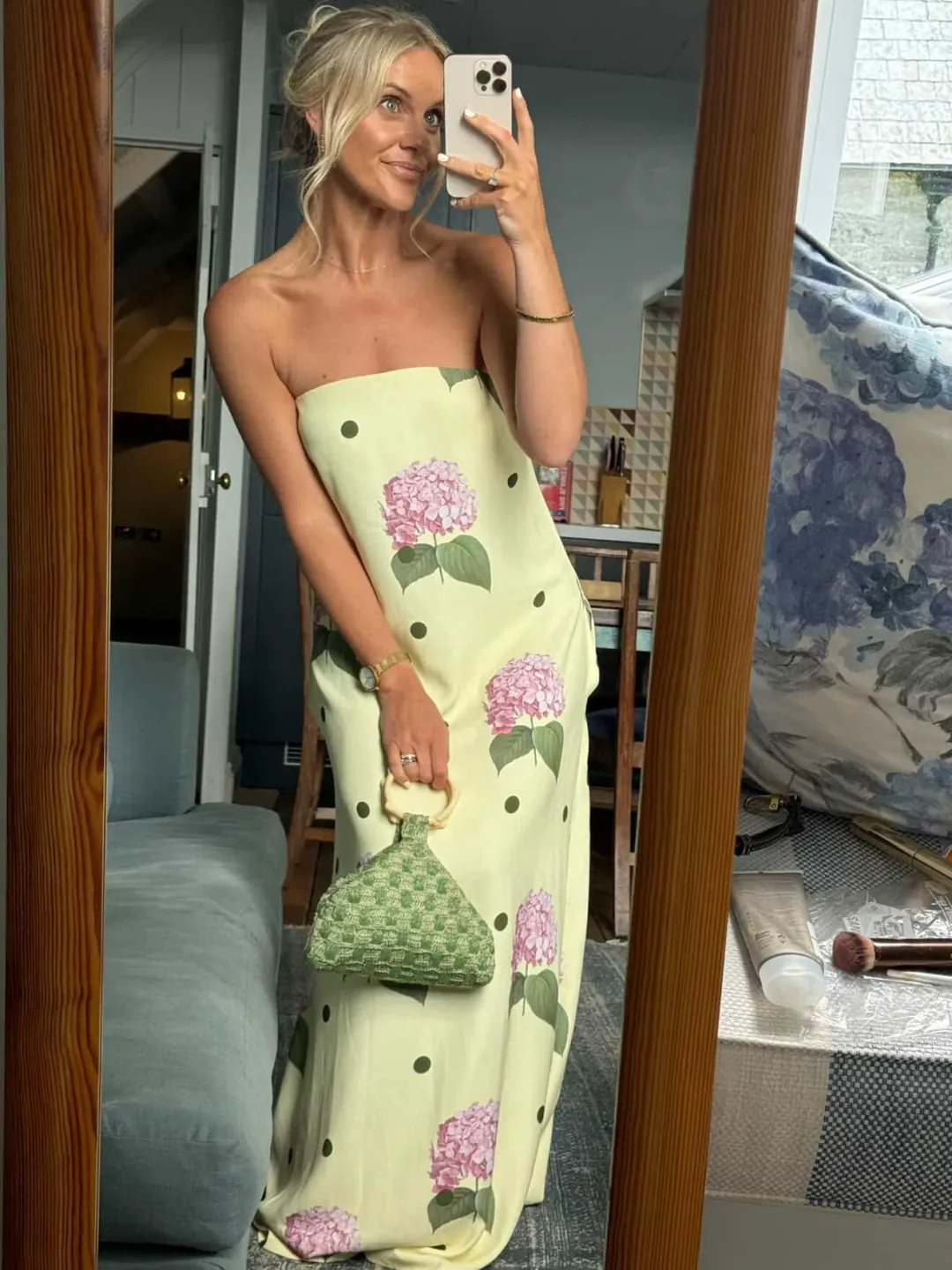 Palm Noosa Alessia Midi Dress Portofino Polka Dot Size 12 for rent on The Volte - main image