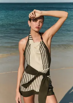 SIR The Label Leilana Mini Garden Stripe Dress Size AU 10 for rent on The Volte - image 4