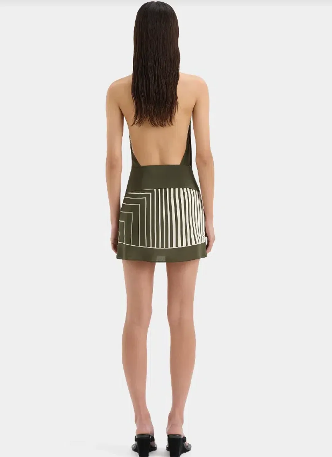 SIR The Label Leilana Mini Garden Stripe Dress Size AU 10 for rent on The Volte - main image