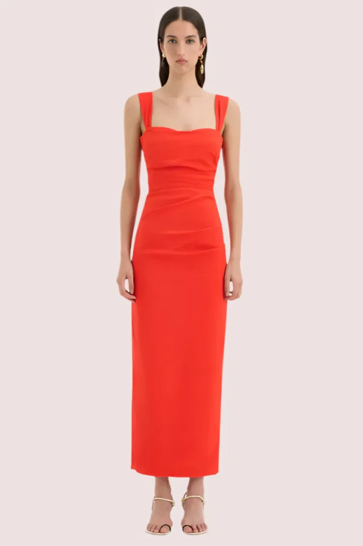 SIR The Label Dahlia Gown Orange Size 8 for rent on The Volte - main image