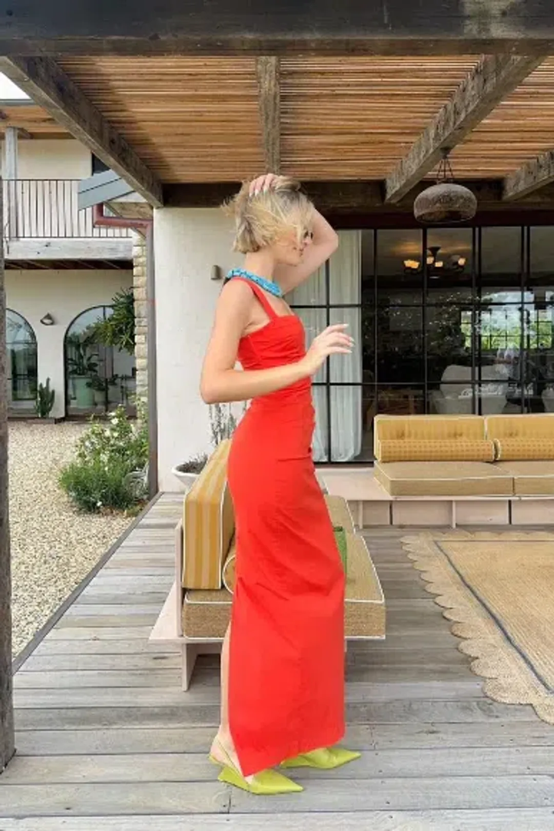 SIR The Label Dahlia Gown Orange Size 8 for rent on The Volte - main image