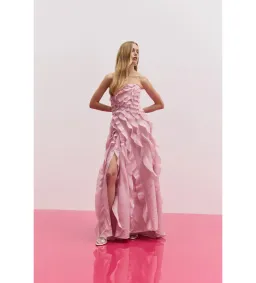 Aje Allaire Gown in Chalk Pink Size AU 6 for rent on The Volte - image 1