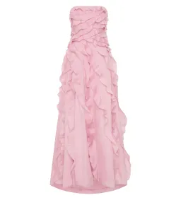Aje Allaire Gown in Chalk Pink Size AU 8 for rent on The Volte - image 4