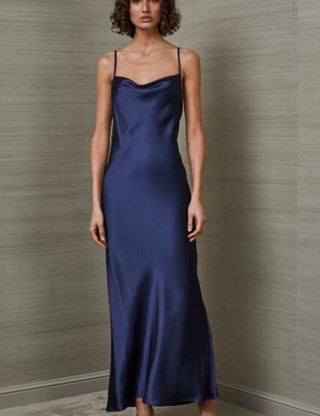 Bec & Bridge Mireille Midi Dress Navy Size 10 for rent on The Volte - main image