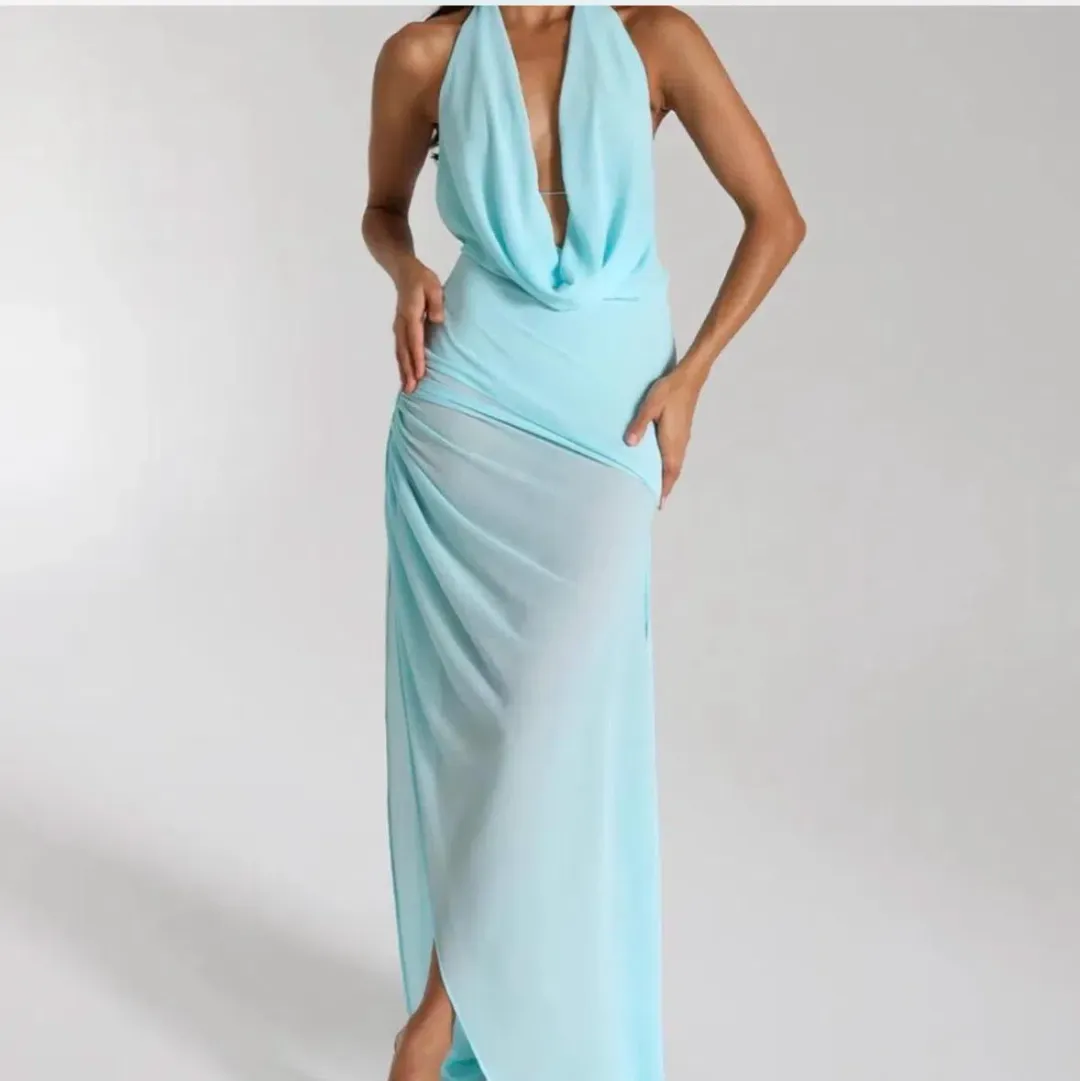 Natalie Rolt Anastasia Mini Dress in Blue Size 6 for rent on The Volte - main image