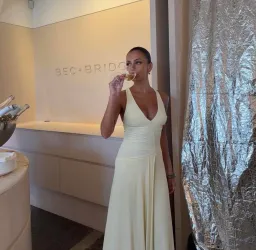 Bec & Bridge Greta Gown Butter Size AU 8 for rent on The Volte - image 3