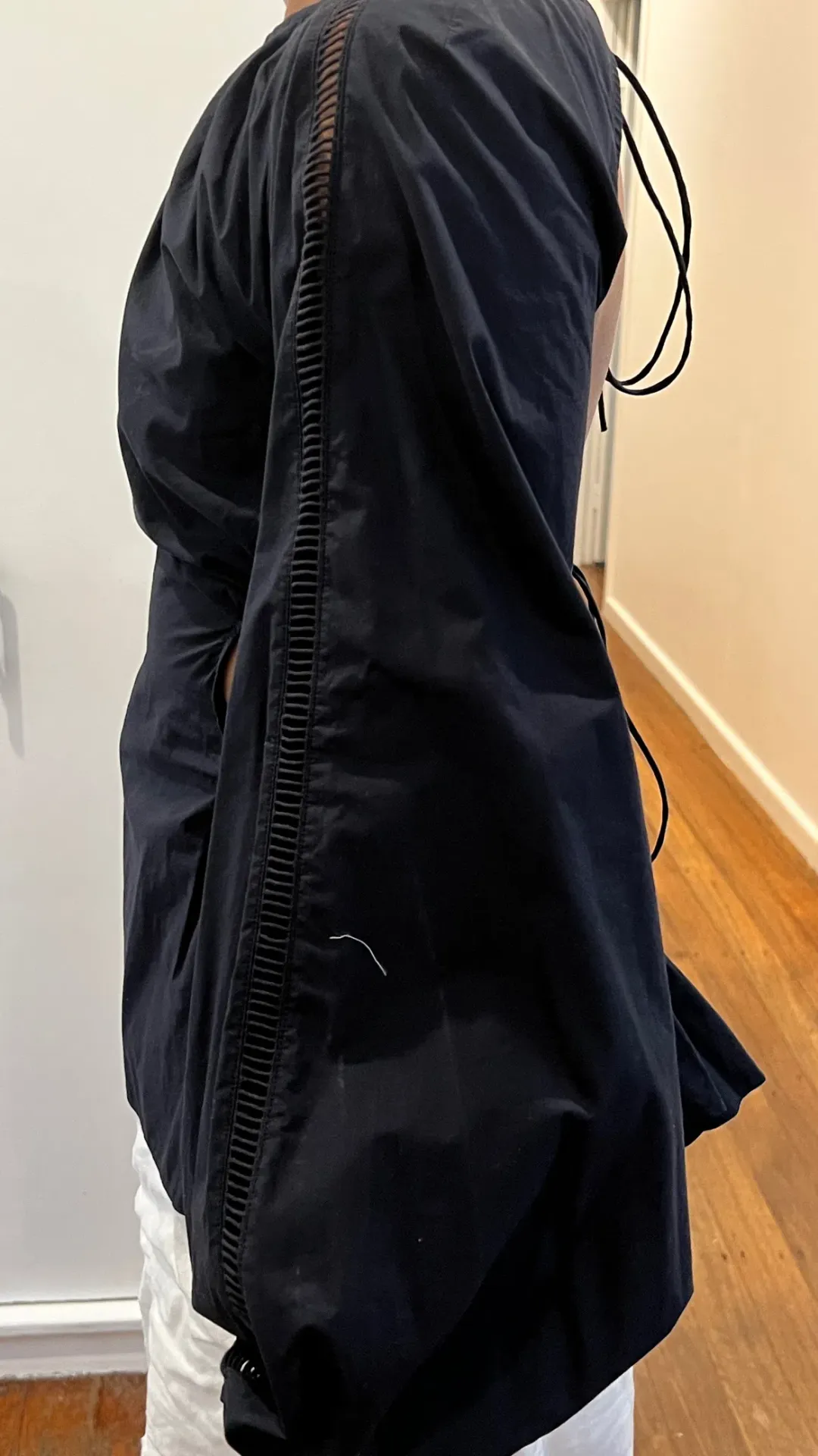 Joslin Studio Navy Blue Long Belle Sleeves Size AU 8 for rent on The Volte - main image