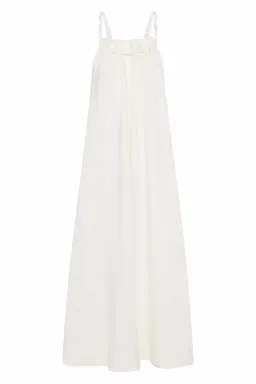 AJE Mariel Trapeze Midi Dress White Size AU 10 for rent on The Volte - image 4