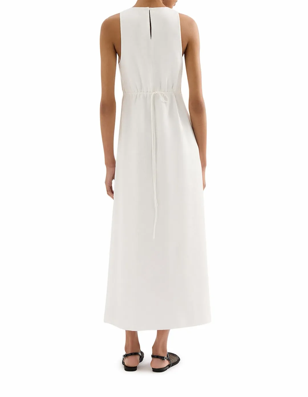 Nude Lucy Thilda Linen Maxi Dress White Size S / AU 8 for rent on The Volte - main image