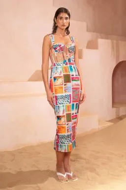 Eliyah The Label Lipari Midi Dress Size XS / Aus 6 for rent on The Volte - image 1