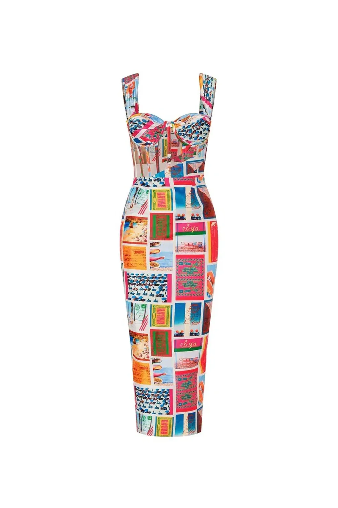 Eliyah The Label Lipari Midi Dress Size XS / Aus 6 for rent on The Volte - main image