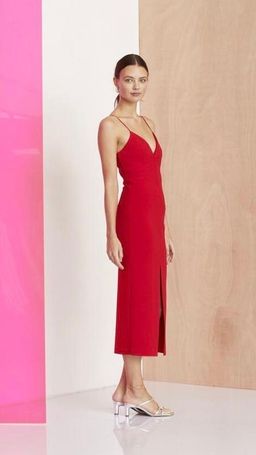 Bec and Bridge C’est Magnifique Split Dress Red  for rent on The Volte - image 2