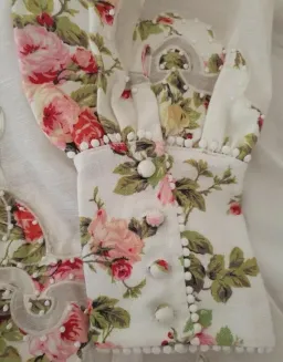 Zimmermann Radiate Applique Shirt Mini Dress Floral Size 2 / Aus 10 for rent on The Volte - image 4