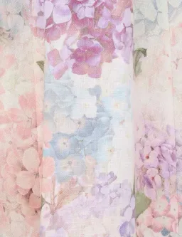 Zimmermann Dawning Buttoned Midi Dress Multi Hydrangea Size 2 / Aus 12 for rent on The Volte - image 6