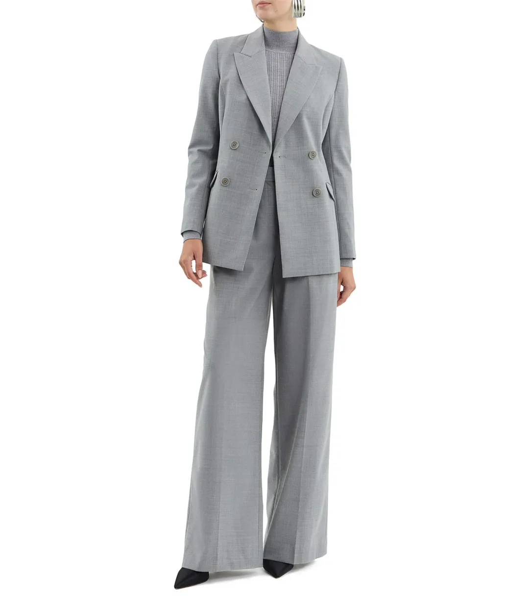 Rebecca Vallance Benoit Loose Fit Blazer in Grey Size AU 6 for rent on The Volte - main image