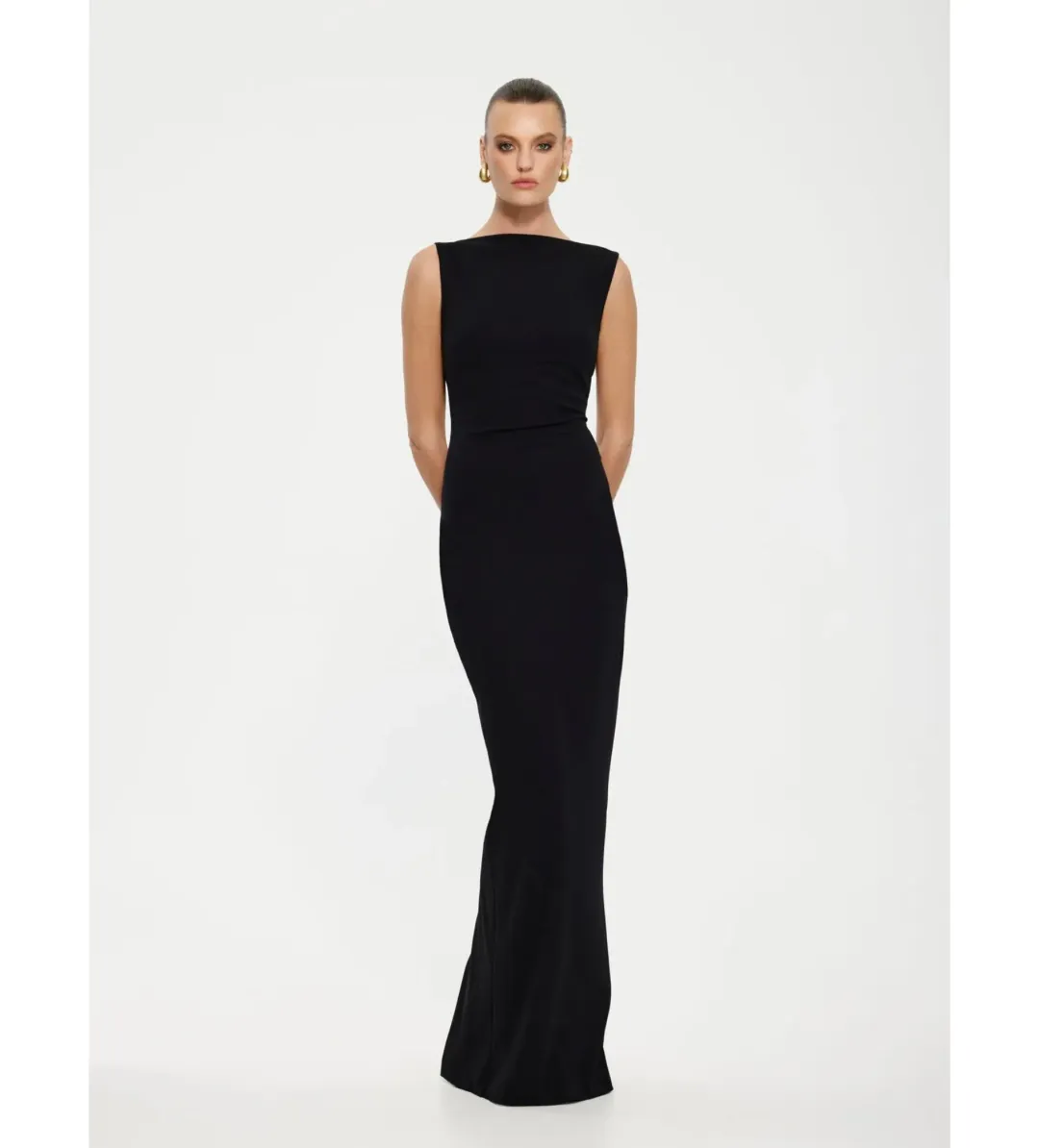 Effie Kats Verona Gown Black size S/ AU 8 for rent on The Volte - main image