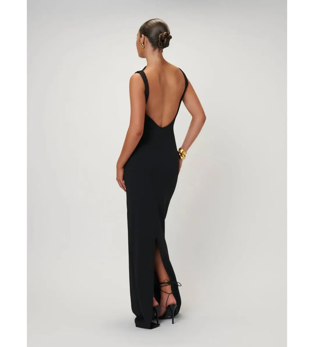 Effie Kats Verona Gown Black size S/ AU 8 for rent on The Volte - main image