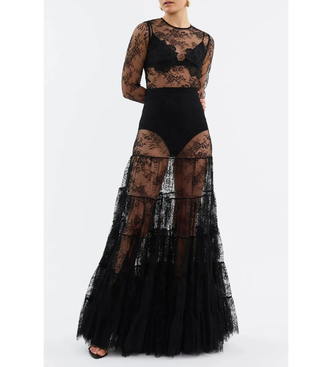 Rebecca Vallance Annika Gown Black Size 14 for rent on The Volte - main image