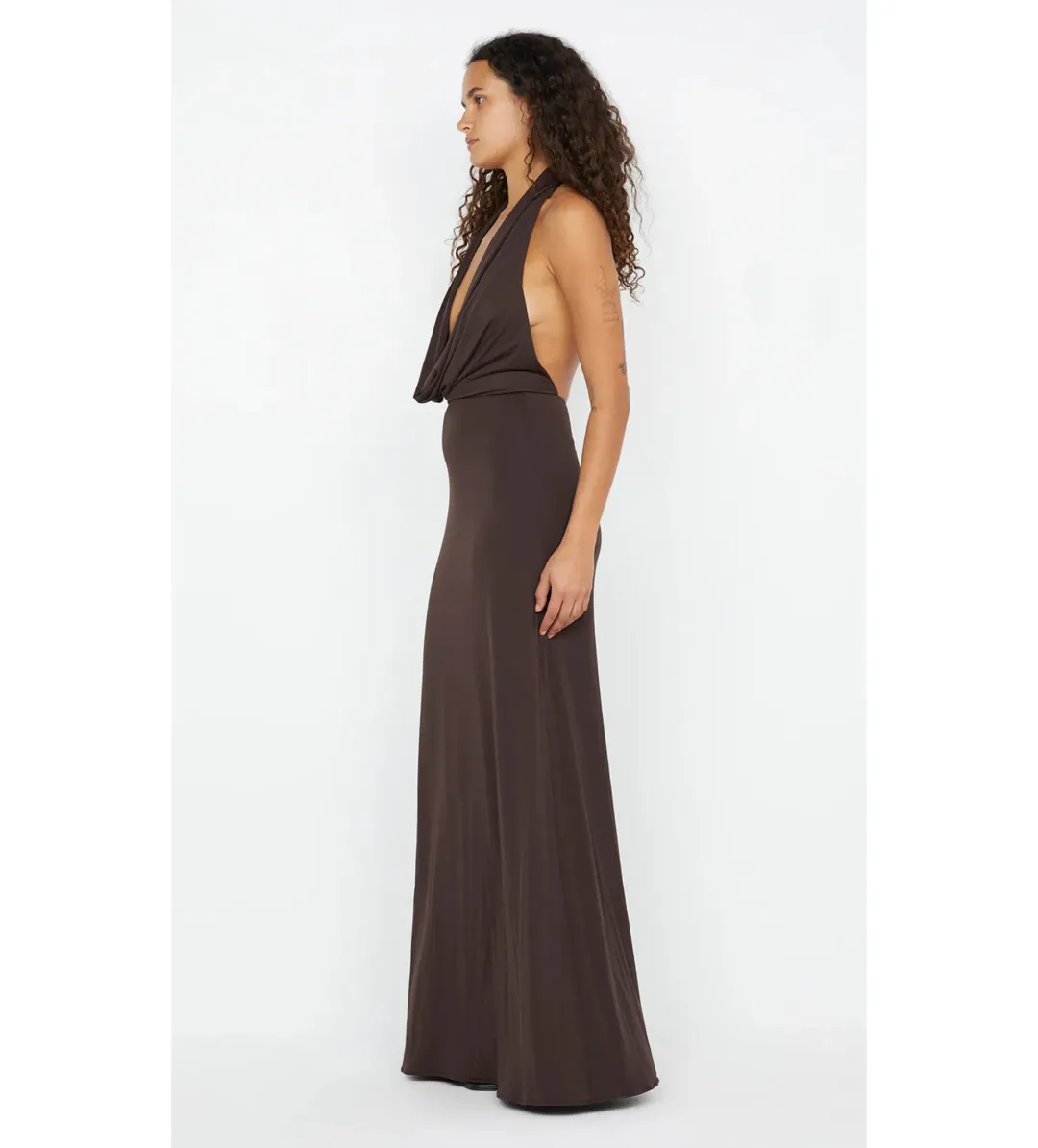 Bec & Bridge Nessie Cowl Maxi Dark Chocolate Size M/AU 10 for rent on The Volte - main image