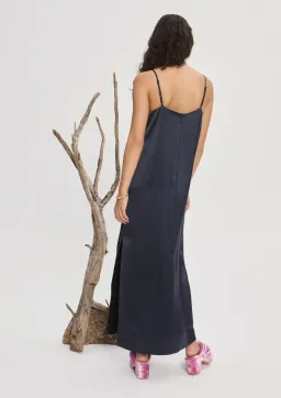 Alemais Fontaine Slip Midi Dress Navy Size AU 8 for rent on The Volte - image 3