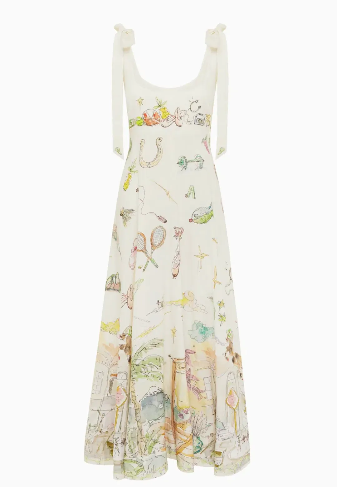 Alemais Anouk Ballet Sundress Print Size AU 8 for rent on The Volte - main image