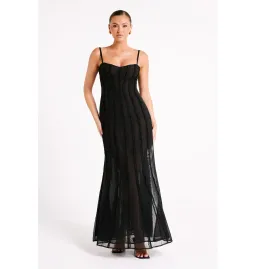 Meshki Jacinta Chiffon Maxi Dress Black Size M / AU 10  for rent on The Volte - image 1