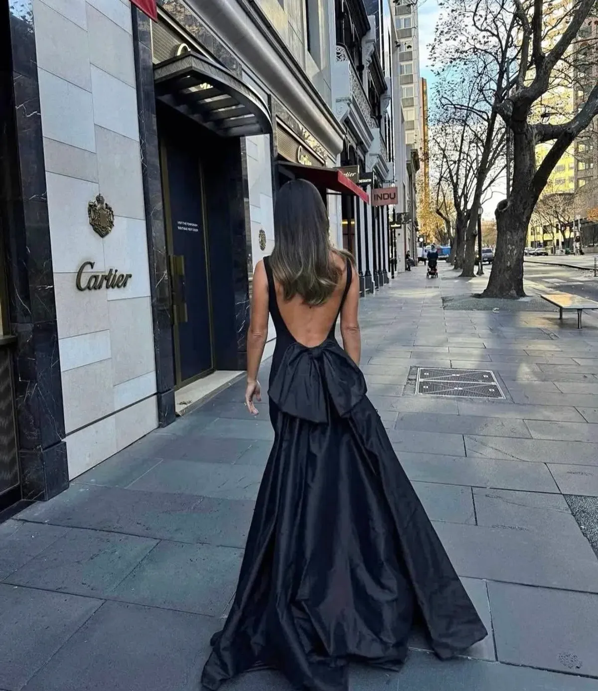 Effie Kats Christal Gown Black Size AU 10 for rent on The Volte - main image