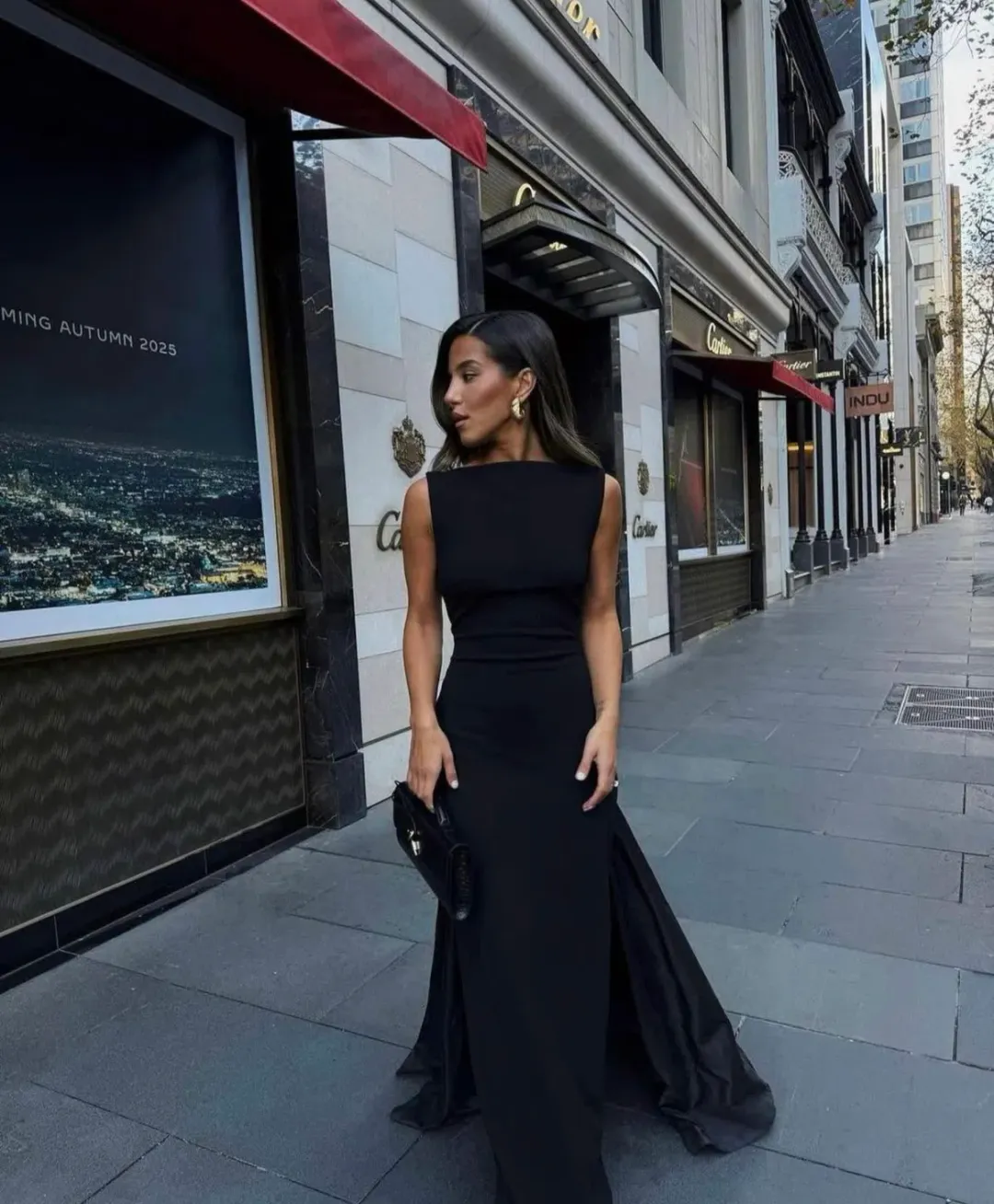 Effie Kats Christal Gown Black Size AU 10 for rent on The Volte - main image