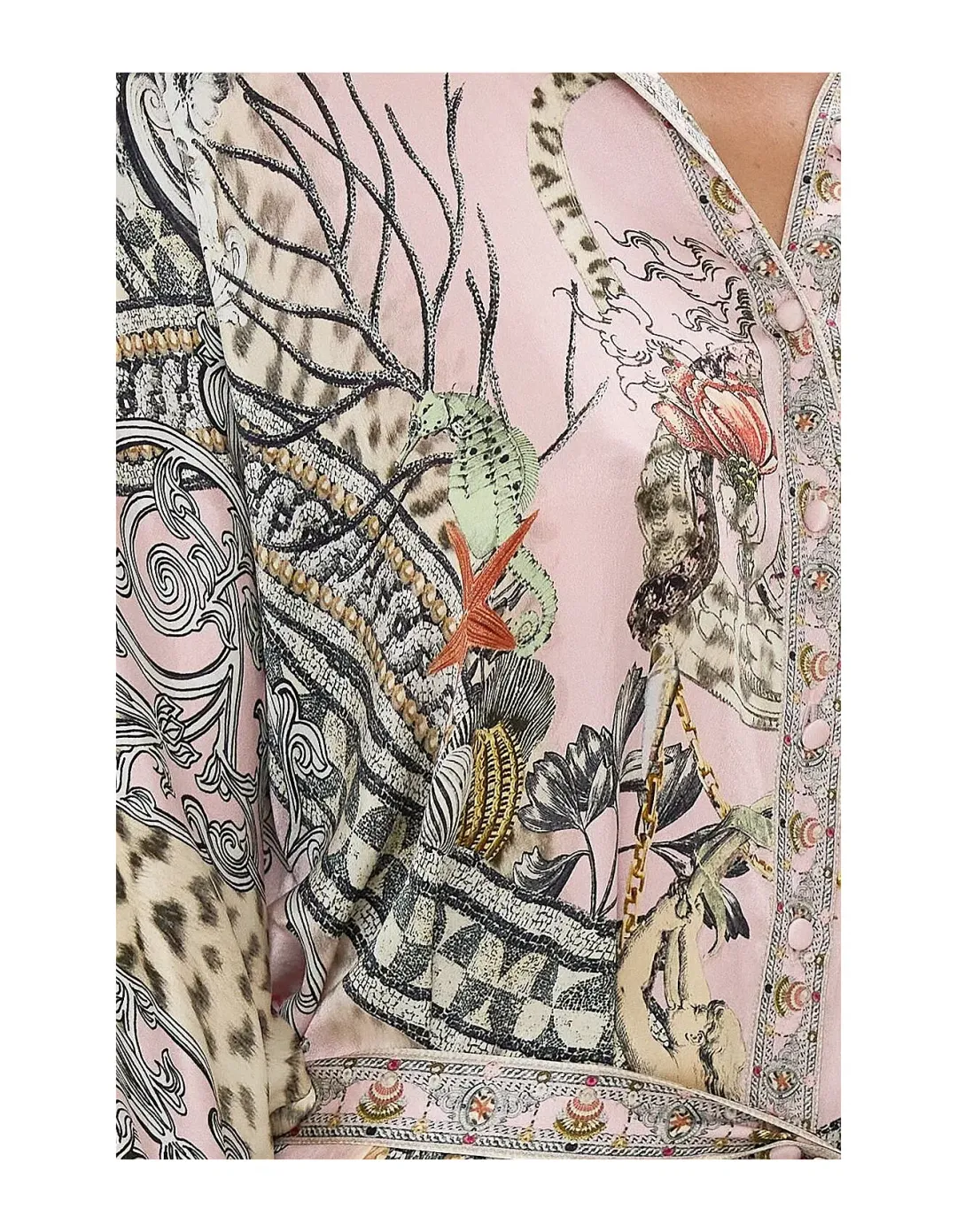 Camilla Collared Button Through Midi Dress Cave of Wonders Size XL / AU 14 for rent on The Volte - main image