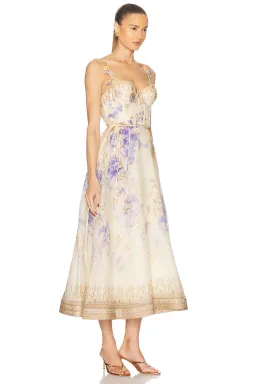 Zimmermann Dawning Picnic Midi Dress Lilac Floral Size 2 / AU 12 for rent on The Volte - image 2
