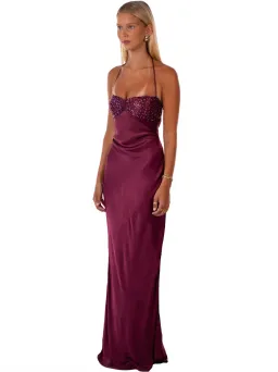 I Am Delilah Jade Maxi Dress Berry Size S / AU 8-10 for rent on The Volte - image 2