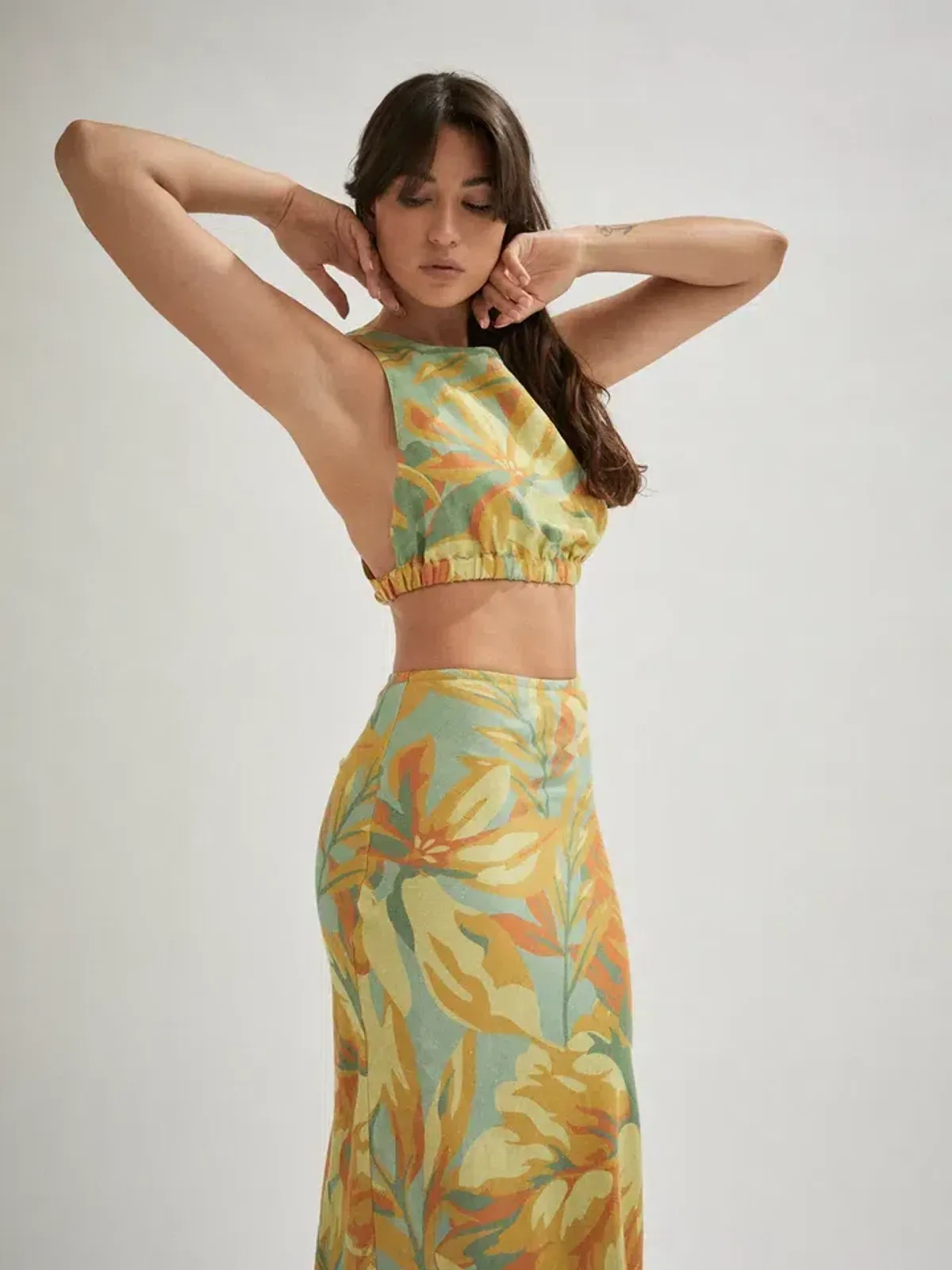 One Mile The Label Jessica Palm Set Multi Size AU 10 for rent on The Volte - main image