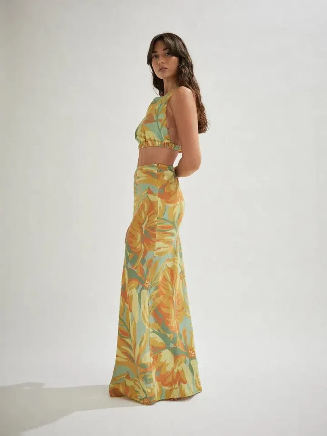 One Mile The Label Jessica Palm Set Multi Size AU 10 for rent on The Volte - main image