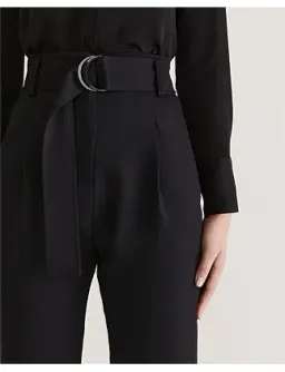 Saba Dharma Belted Slim Pants in Black Size AU 4 for rent on The Volte - image 10