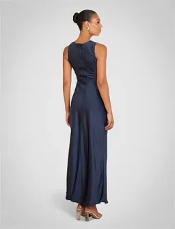 Pilgrim Gita Boat Neck Dress In Navy Size AU 10 for rent on The Volte - image 3