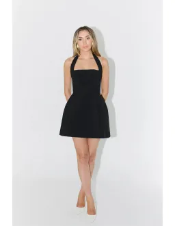 Odd Muse Structured Halter Mini Dress Navy Size M (AU 10) for rent on The Volte - image 1