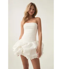 Aje Violette Mini Bubble Dress in Ivory Size 10 for rent on The Volte - image 4