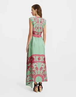 La DoubleJ Zodiac Placee Acquamarine in Silk Twill San Carlo Dress AU 10 for rent on The Volte - image 3
