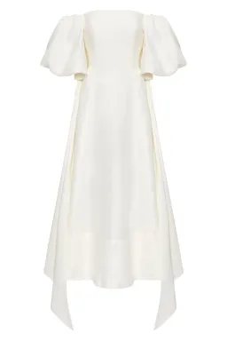 Aje Incarnation Midi Dress Ivory Size 14 for rent on The Volte - image 5