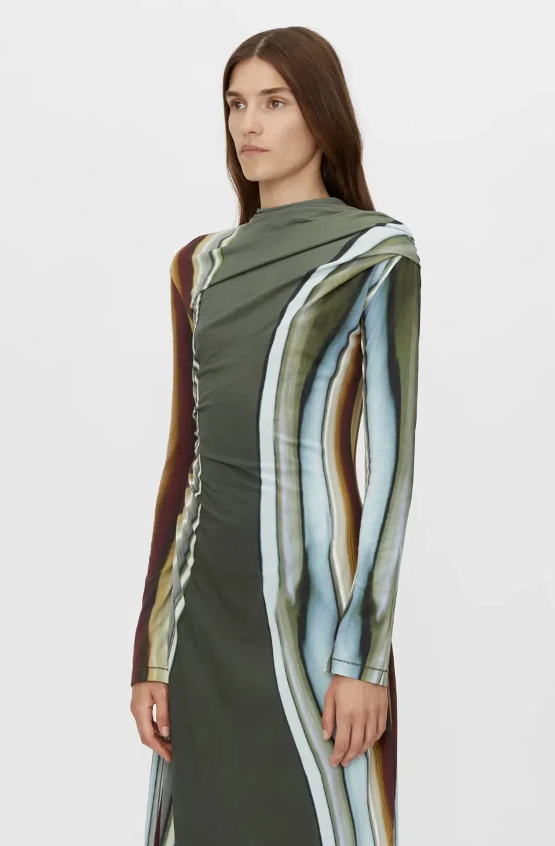 Camilla and Marc Elixir Dress Multi Print Size 8 for rent on The Volte - main image