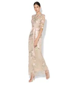 Montique Raya Embroidered Gown Pink Size AU 16 for rent on The Volte - image 2