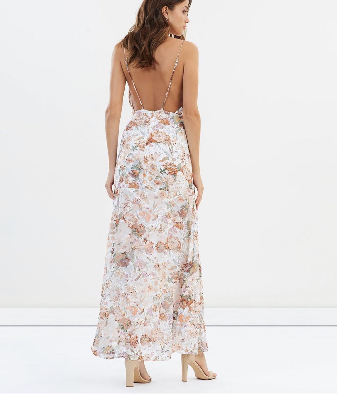 Winona Tigerlily Cowl Maxi Dress Print Size 8  for rent on The Volte - main image