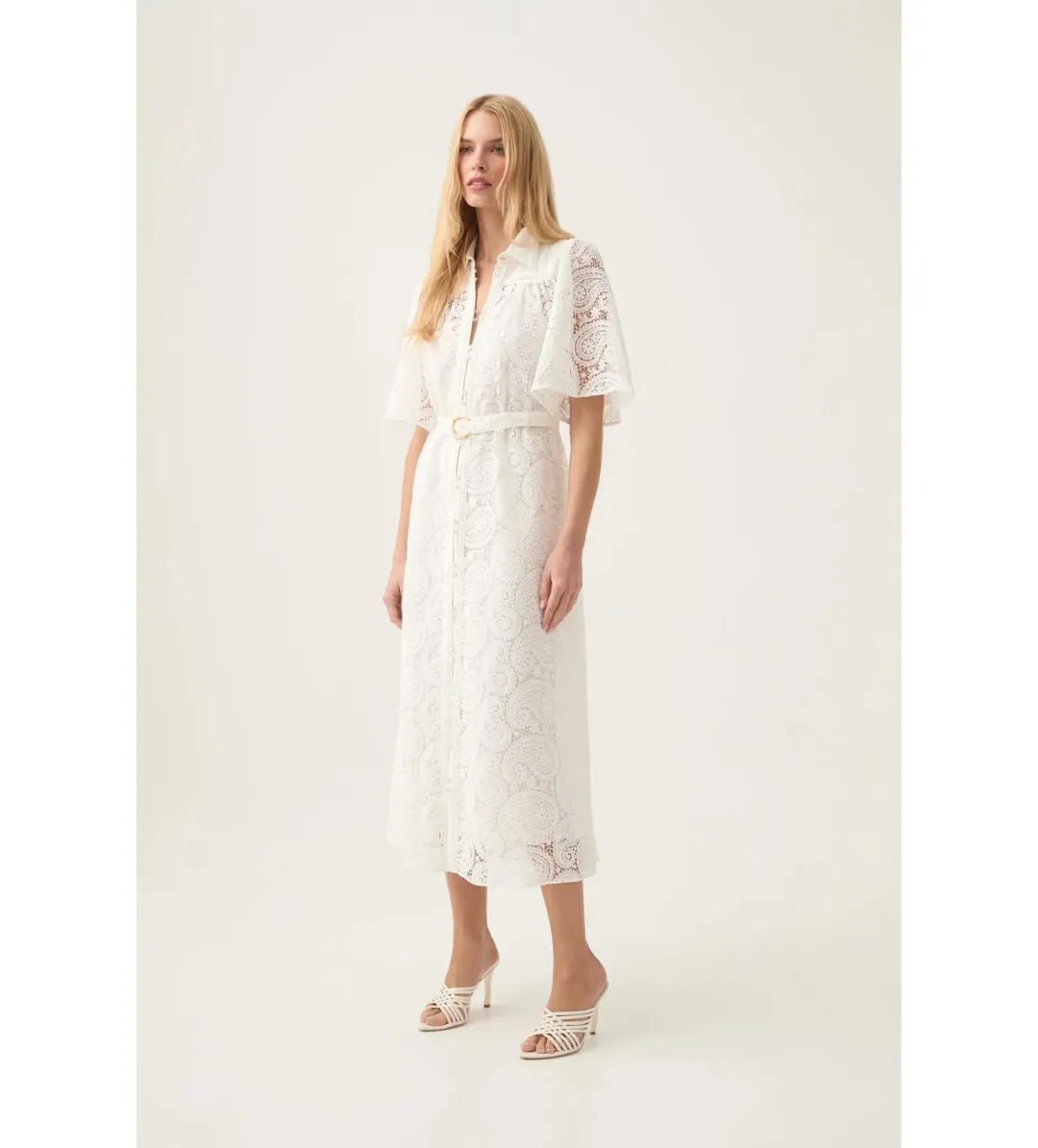 Aje Laicey Paisley Midi Dress Size 8 for rent on The Volte - main image