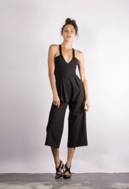 Dion Lee Tux Playsuit Black Size 2  for rent on The Volte - image 1