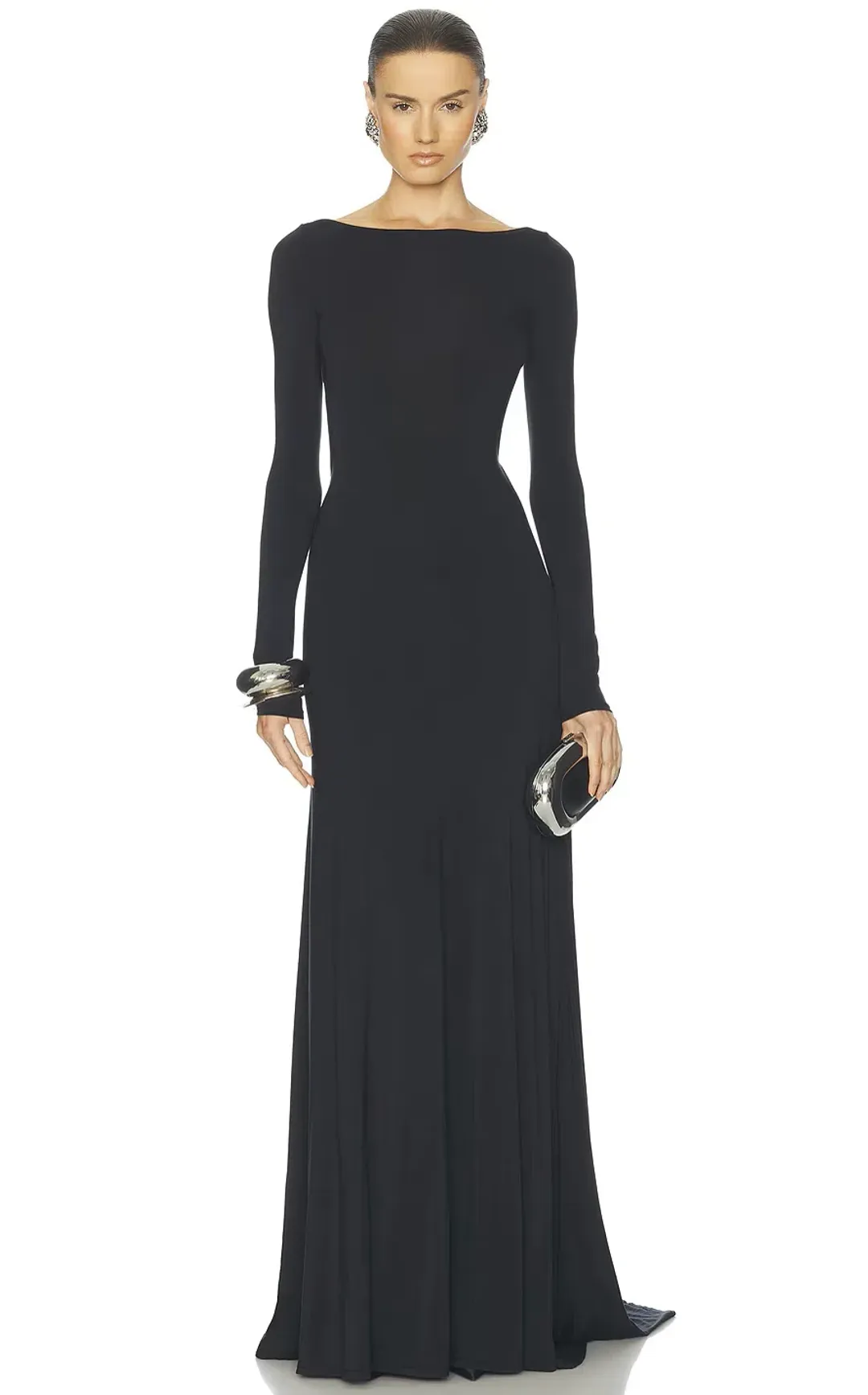 Helsa The Heidi Dress Black Maxi Size AU 8 for rent on The Volte - main image