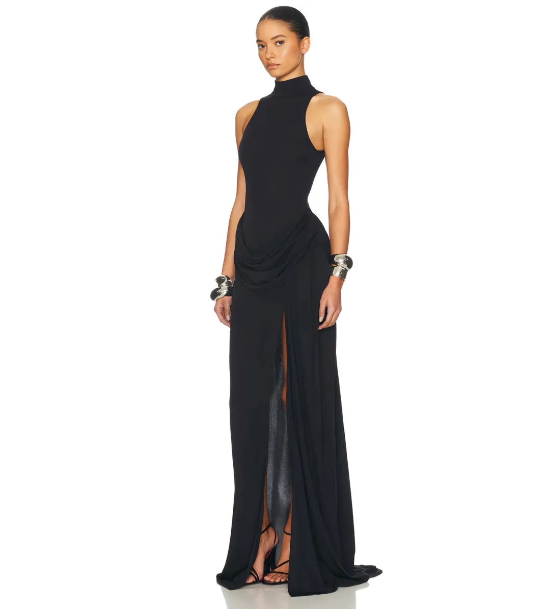 Helsa The Ophelia Dress in Black Size XS/ AU 6 - 8 for rent on The Volte - main image