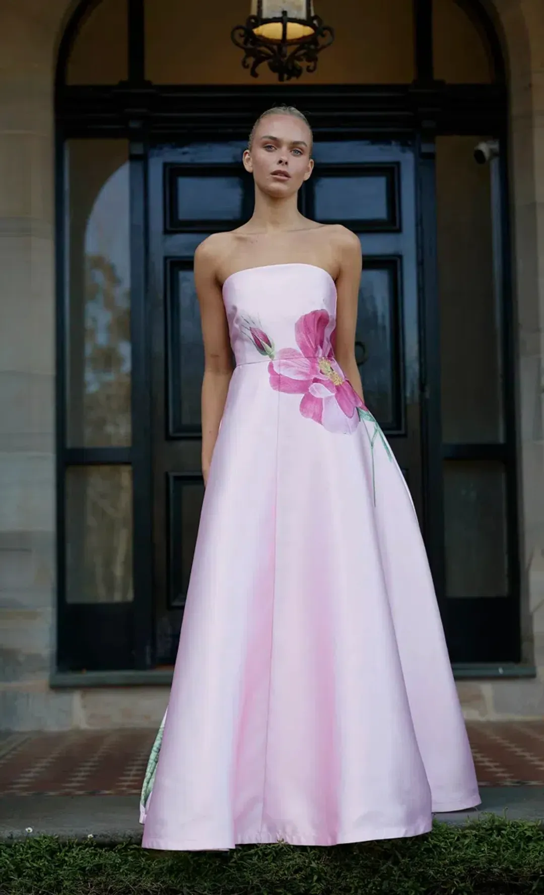 Aston Studio Audrey Dress Baby Fluer Pink Size AU 14  for rent on The Volte - main image